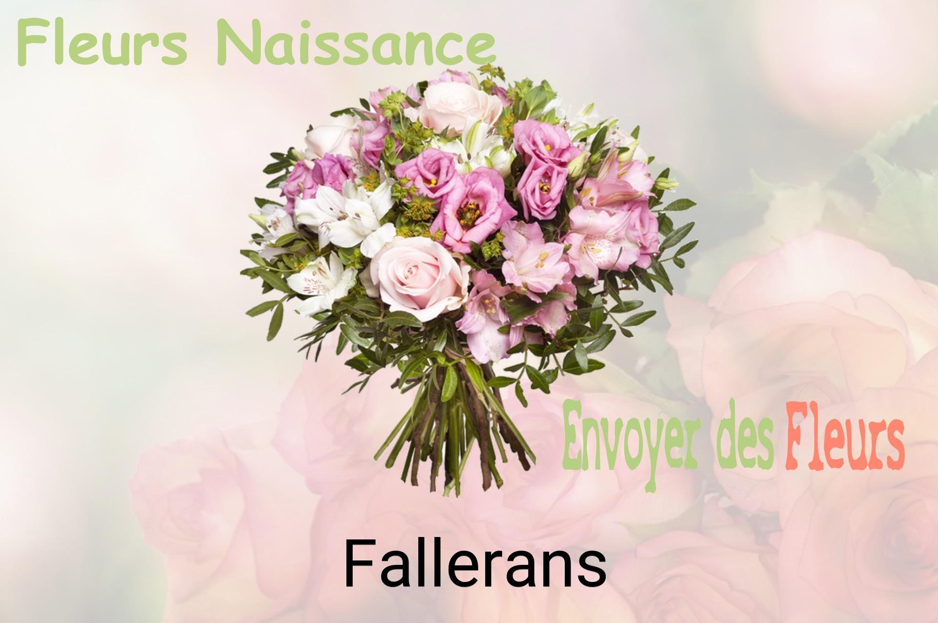 Bouquet de fleurs de naissance livré à Fallerans